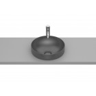 Roca Inspira Round umywalka wpuszczana w blat okrągła 37 cm onyks A32752R640