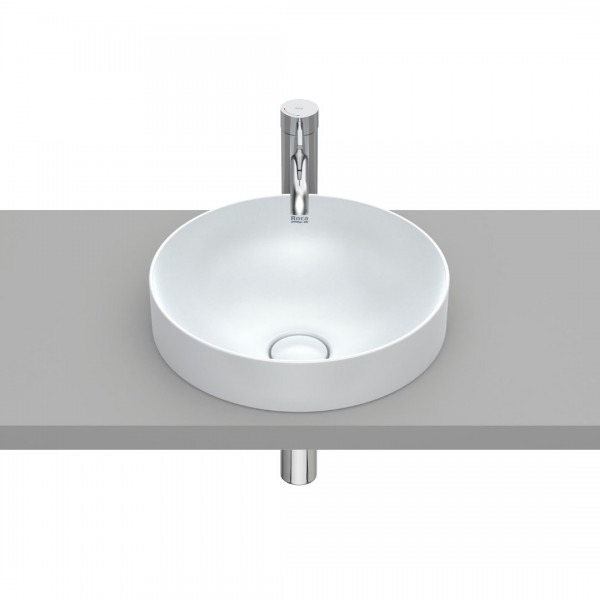 Roca Inspira Round umywalka wpuszczana w blat okrągła 37 cm perła A32752R630