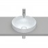 Roca Inspira Round umywalka wpuszczana w blat okrągła 37 cm perła A32752R630