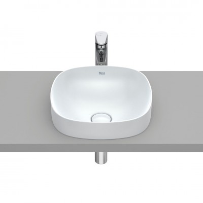 Roca Inspira Soft umywalka wpuszczana w blat 37x37 cm perła A32750R630