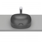 Roca Inspira Soft umywalka wpuszczana w blat 37x37 cm onyks A32750R640