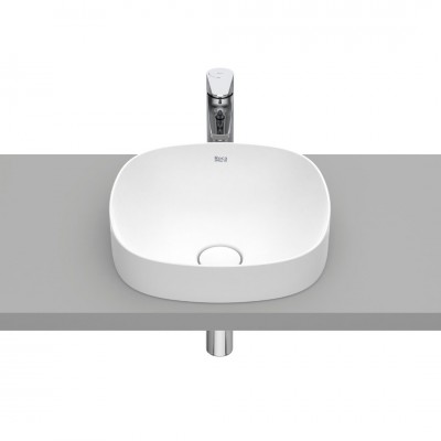 Roca Inspira Soft umywalka wpuszczana w blat 37x37 cm biały mat A32750R620