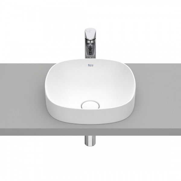 Roca Inspira Soft umywalka wpuszczana w blat 37x37 cm biały mat A32750R620