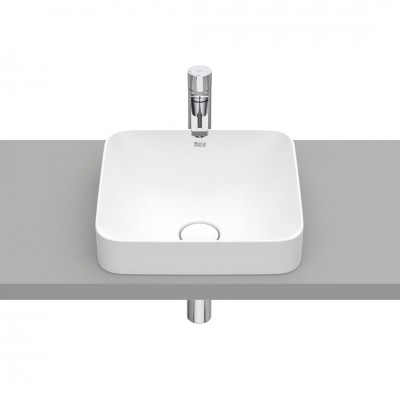 Roca Inspira Square umywalka wpuszczana w blat 37x37 cm biały mat A32753R620
