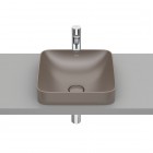 Roca Inspira Square umywalka wpuszczana w blat 37x37 cm cafe A32753R660