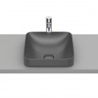 Roca Inspira Square umywalka wpuszczana w blat 37x37 cm onyks A32753R640