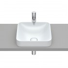 Roca Inspira Square umywalka wpuszczana w blat 37x37 cm perła A32753R630