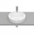 Roca Inspira Round umywalka wpuszczana w blat okrągła 37 cm biała Supraglaze® A32752RS00