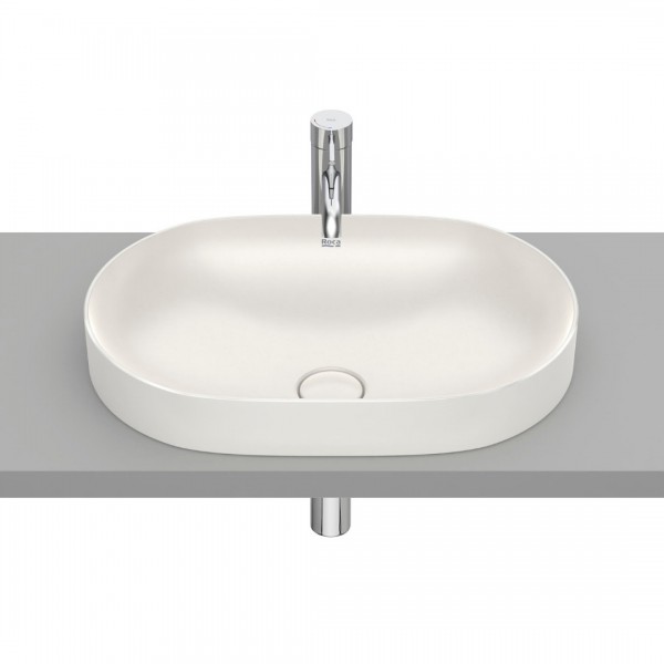 Roca Inspira Round umywalka wpuszczana w blat 55x37 cm beżowy A327527650