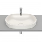 Roca Inspira Round umywalka wpuszczana w blat 55x37 cm beżowy A327527650