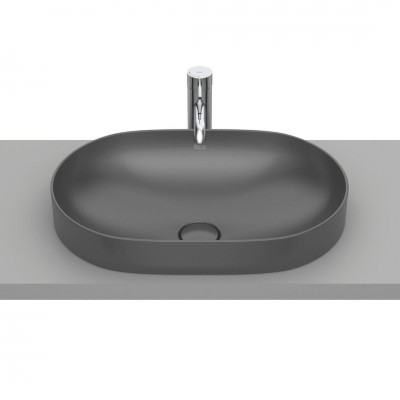 Roca Inspira Round umywalka wpuszczana w blat 55x37 cm onyks A327527640 Roca Inspira Round umywalka wpuszczana w blat 55x37 cm onyks A327527640