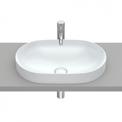 Roca Inspira Round umywalka wpuszczana w blat 55x37 cm perła A327527630