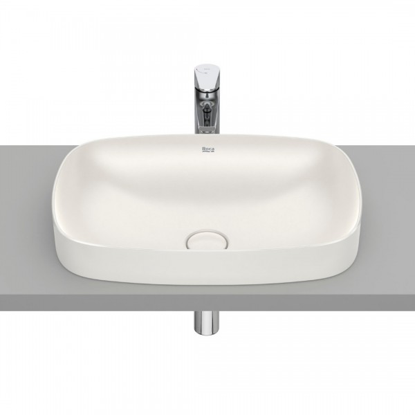 Roca Inspira Soft umywalka wpuszczana w blat 55x37 cm beżowy A327504650