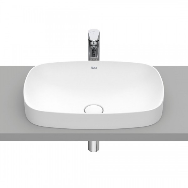Roca Inspira Soft umywalka wpuszczana w blat 55x37 cm biały mat A327504620