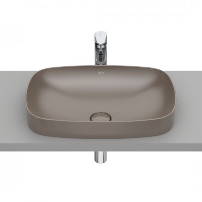 Roca Inspira Soft umywalka wpuszczana w blat 55x37 cm cafe A327504660