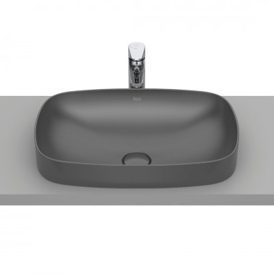 Roca Inspira Soft umywalka wpuszczana w blat 55x37 cm onyks A327504640