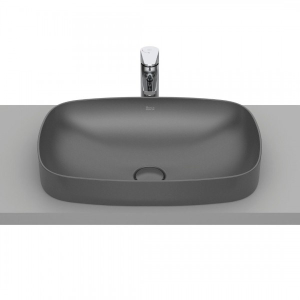 Roca Inspira Soft umywalka wpuszczana w blat 55x37 cm onyks A327504640