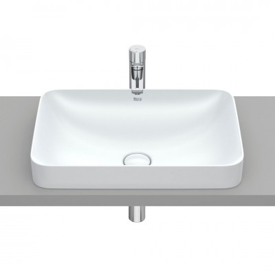 Roca Inspira Square umywalka wpuszczana w blat 55x37 cm perła A327534630
