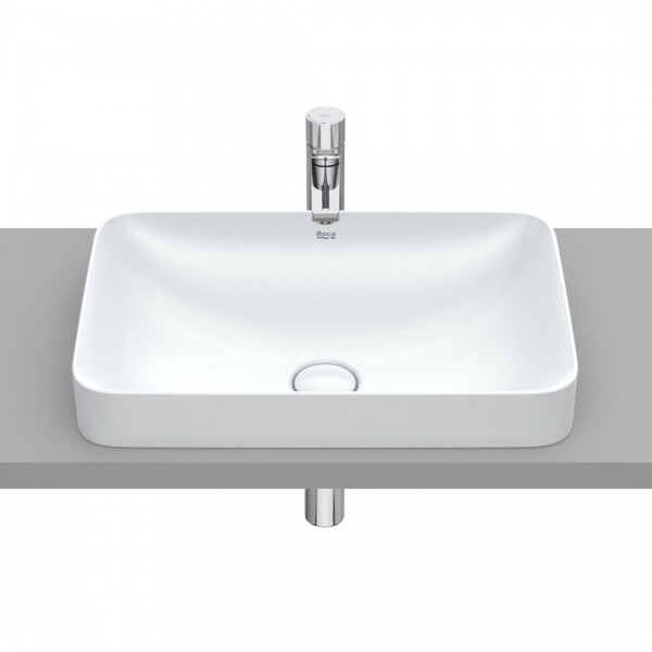 Roca Inspira Square umywalka wpuszczana w blat 55x37 cm perła A327534630