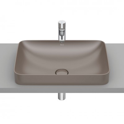 Roca Inspira Square umywalka wpuszczana w blat 55x37 cm cafe A327534660