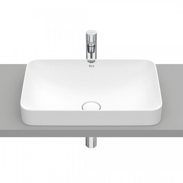 Roca Inspira Square umywalka wpuszczana w blat 55x37 cm biały mat A327534620
