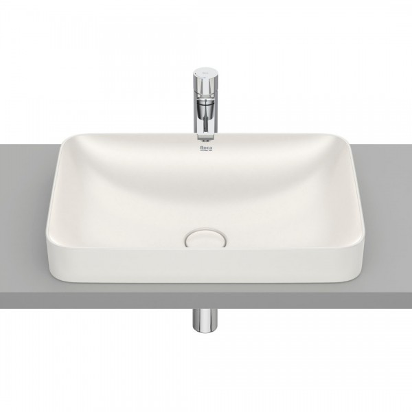 Roca Inspira Square umywalka wpuszczana w blat 55x37 cm beżowy A327534650