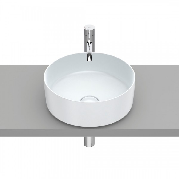 Roca Inspira Round umywalka nablatowa okrągła 37 cm perła A327523630