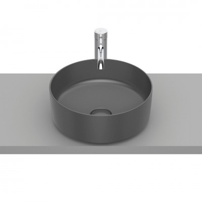Roca Inspira Round umywalka nablatowa okrągła 37 cm onyks A327523640