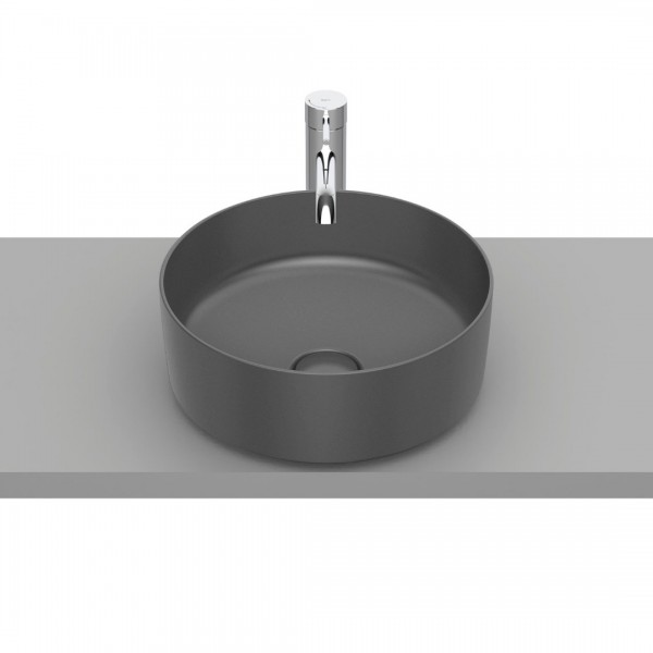 Roca Inspira Round umywalka nablatowa okrągła 37 cm onyks A327523640