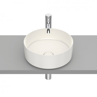 Roca Inspira Round umywalka nablatowa okrągła 37 cm beżowy A327523650