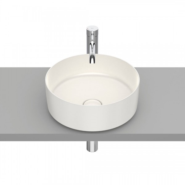 Roca Inspira Round umywalka nablatowa okrągła 37 cm beżowy A327523650