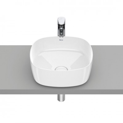 Roca Inspira Soft umywalka nablatowa 37x37 cm biała Supraglaze® A327502S00