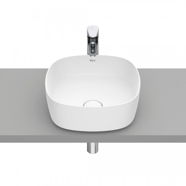 Roca Inspira Soft umywalka nablatowa 37x37 cm biały mat A327502620