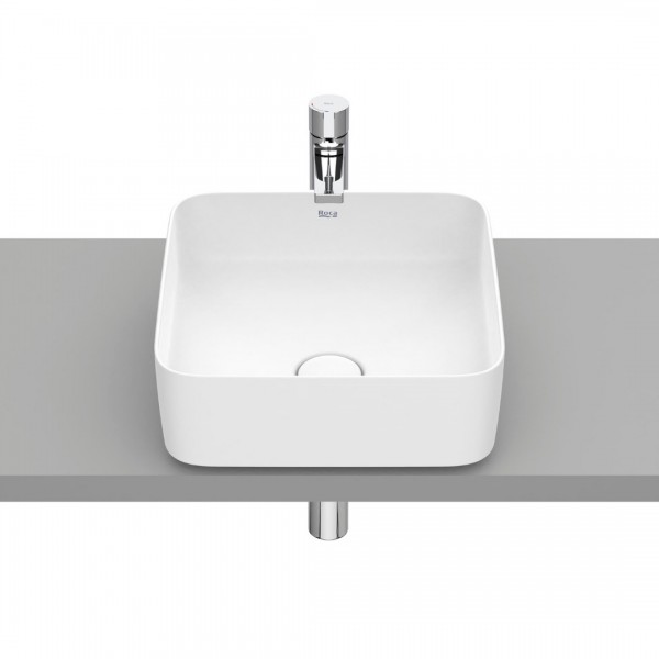 Roca Inspira Square umywalka nablatowa 37x37 cm biały mat A327532620