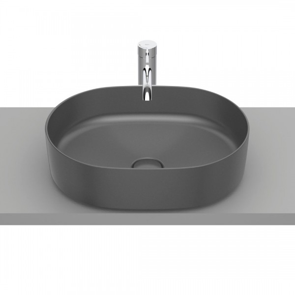 Roca Inspira Round umywalka nablatowa 50x37 cm onyks A327520640