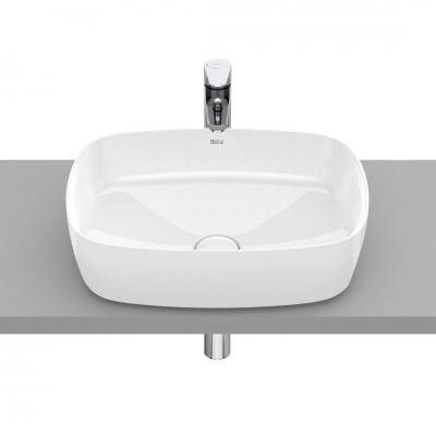 Roca Inspira Soft umywalka nablatowa 50x37 cm biała Supraglaze® A327500S00
