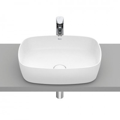 Roca Inspira Soft umywalka nablatowa 50x37 cm biały mat A327500620