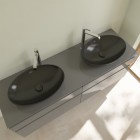 Villeroy&Boch Loop & Friends umywalka nablatowa 56x38 cm czarny mat Ebony CeramicPlus 4A4701S5
