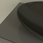 Villeroy&Boch Loop & Friends umywalka nablatowa 56x38 cm czarny mat Ebony CeramicPlus 4A4701S5