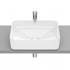 Roca Inspira Square umywalka nablatowa 50x37 cm biała Supraglaze® A327530S00