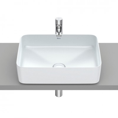 Roca Inspira Square umywalka nablatowa 50x37 cm perła A327530630