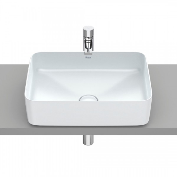 Roca Inspira Square umywalka nablatowa 50x37 cm perła A327530630