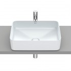 Roca Inspira Square umywalka nablatowa 50x37 cm perła A327530630