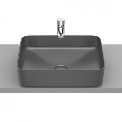 Roca Inspira Square umywalka nablatowa 50x37 cm onyks A327530640