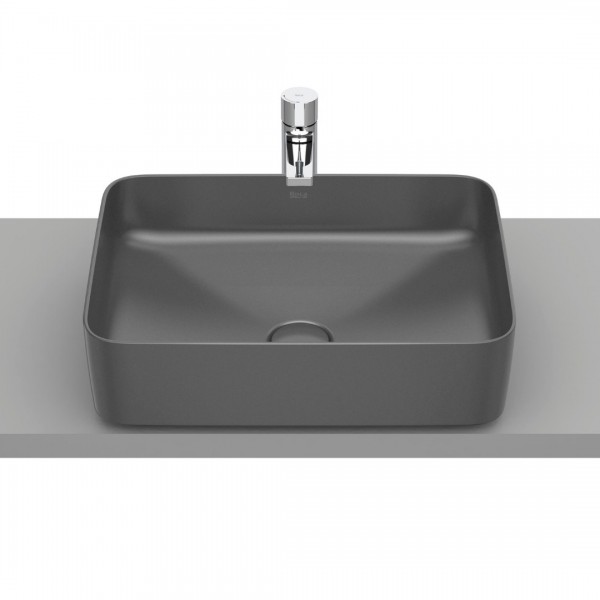 Roca Inspira Square umywalka nablatowa 50x37 cm onyks A327530640