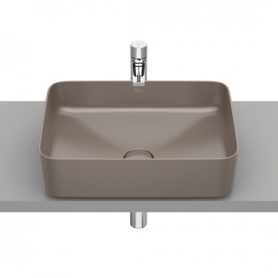 Roca Inspira Square umywalka nablatowa 50x37 cm cafe A327530660