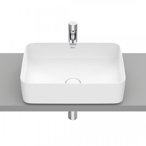 Roca Inspira Square umywalka nablatowa 50x37 cm biały mat A327530620