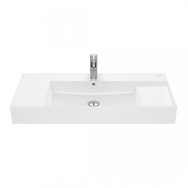 Roca Inspira Square umywalka ścienna 100x49 cm biała Supraglaze® A32752AS00