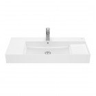 Roca Inspira Square umywalka ścienna 100x49 cm biała Supraglaze® A32752AS00