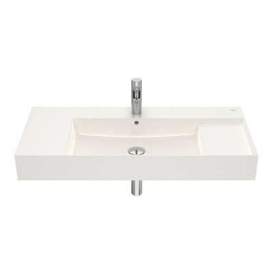 Roca Inspira Square umywalka ścienna 100x49 cm beżowy A32752A650